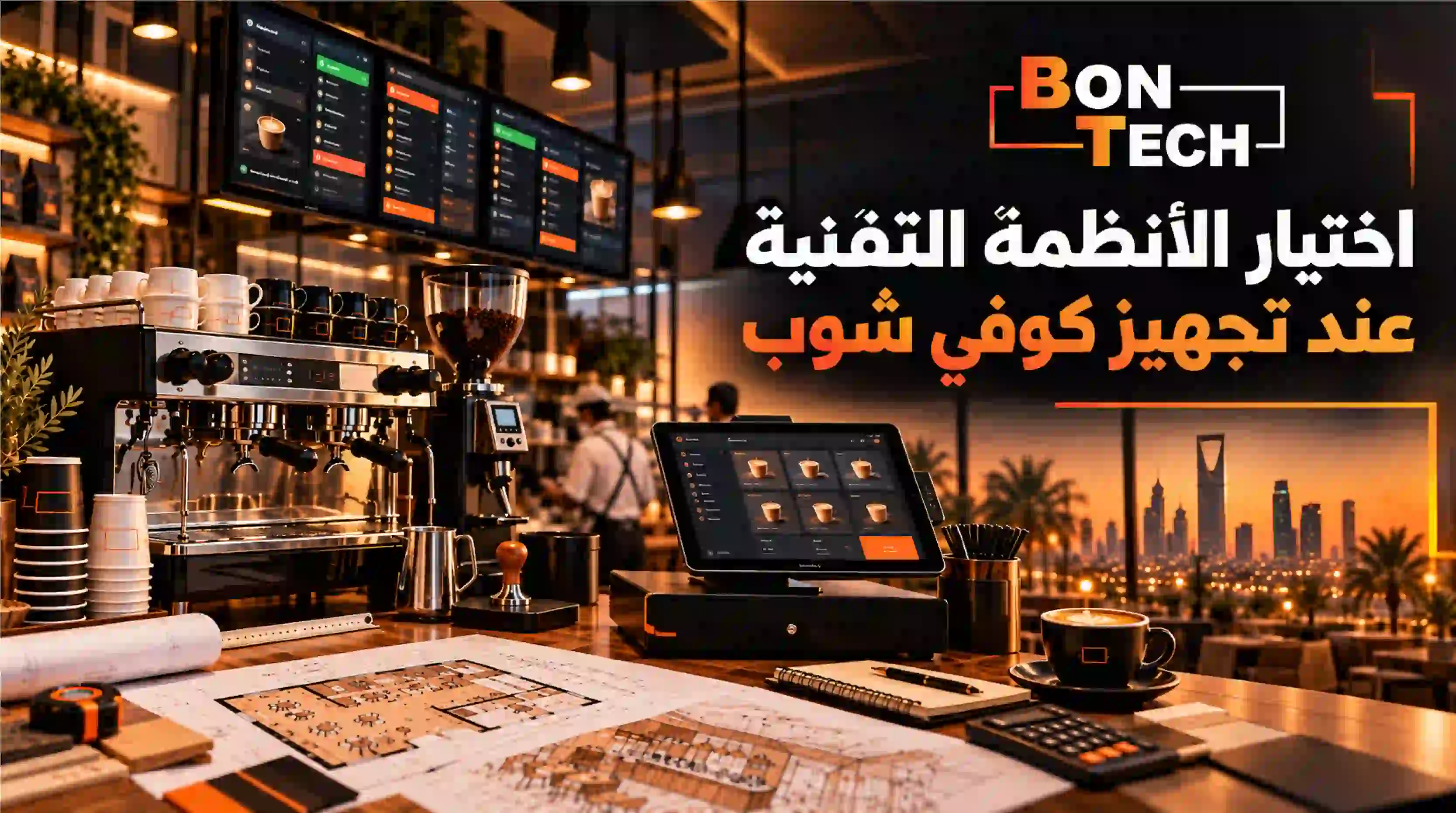 اختيار الأنظمة التقنية عند تجهيز كوفي شوب